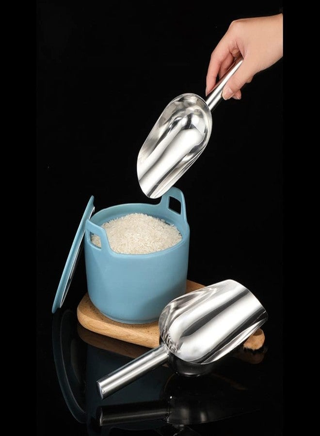 Andrew James Stainless Steel Ice Scoop, Picker, and Popcorn Scoop-Heavy Duty Scooper for Ice Maker, Bucket, Kitchen Freezer, Bar, Party, Wedding-Dishwasher Safe (2) | Commercial for Industrial Use - Image 3